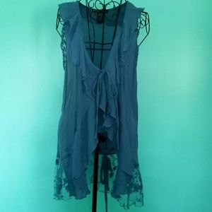 Simply Irresistable sleeveless tie front cardi